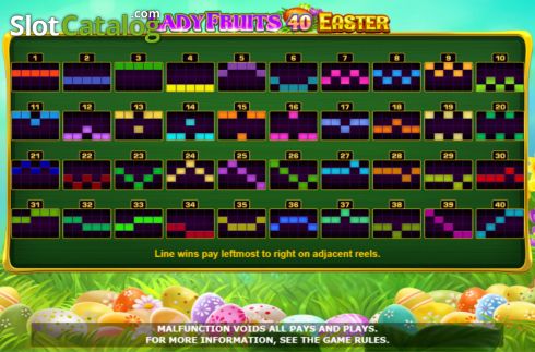 Οθόνη9. Lady Fruits 40 Easter Κουλοχέρης