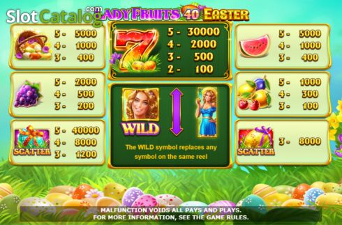 Οθόνη8. Lady Fruits 40 Easter Κουλοχέρης