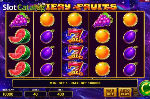 Οθόνη3. Fiery Fruits Κουλοχέρης