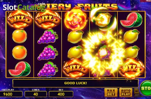 Οθόνη4. Fiery Fruits Κουλοχέρης