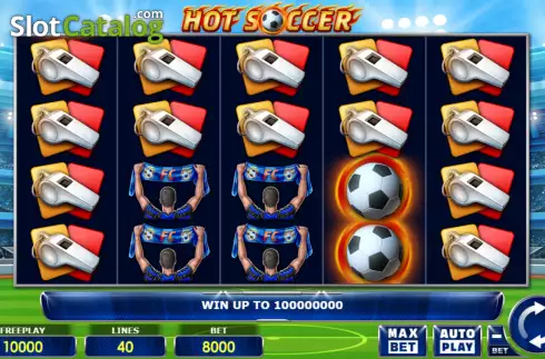 Οθόνη2. Hot Soccer Κουλοχέρης