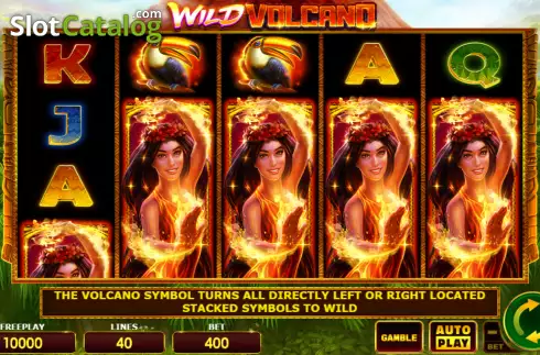 Οθόνη2. Wild Volcano (Amatic Industries) Κουλοχέρης