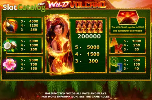 Οθόνη7. Wild Volcano (Amatic Industries) Κουλοχέρης