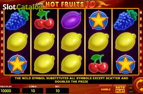 Οθόνη2. Hot Fruits 10 Κουλοχέρης 