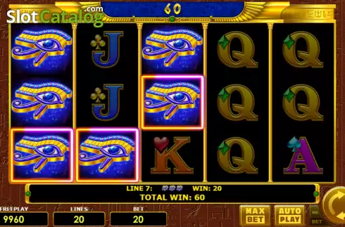 Οθόνη3. Pharaohs Gold 20 Κουλοχέρης 