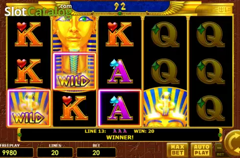 Οθόνη4. Pharaohs Gold 20 Κουλοχέρης 