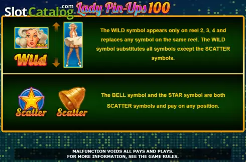 Οθόνη5. Lady Pin-Ups 100 Κουλοχέρης