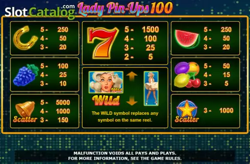 Οθόνη6. Lady Pin-Ups 100 Κουλοχέρης