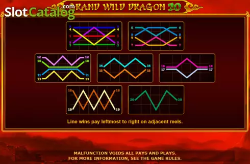 Οθόνη8. Grand Wild Dragon 20 Κουλοχέρης 