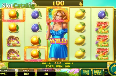 Οθόνη5. Lady Fruits 100 Easter Κουλοχέρης
