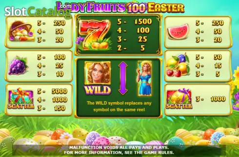 Οθόνη7. Lady Fruits 100 Easter Κουλοχέρης