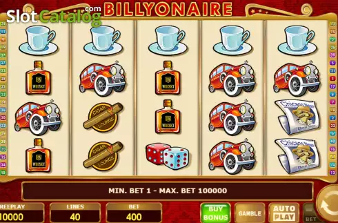 Οθόνη2. Billyonaire Bonus Buy Κουλοχέρης