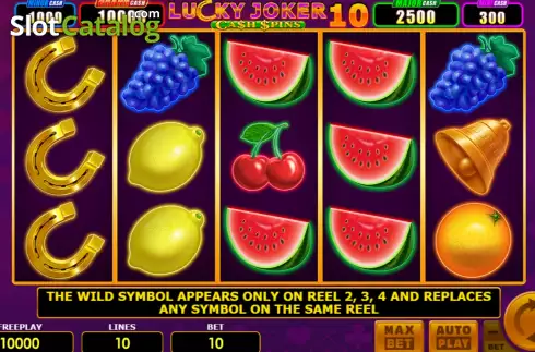 Οθόνη3. Lucky Joker 10 Cash Spins Κουλοχέρης