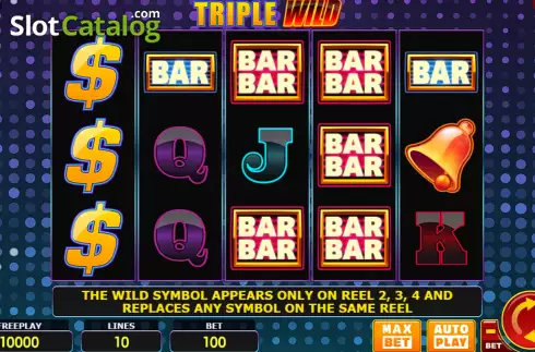 Οθόνη3. Triple Wild Κουλοχέρης