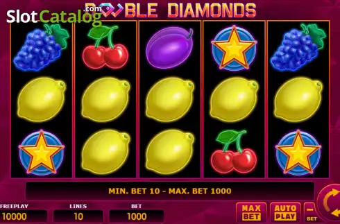 Οθόνη2. Double Diamonds Κουλοχέρης