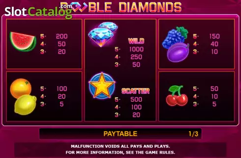 Οθόνη5. Double Diamonds Κουλοχέρης
