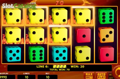 Οθόνη4. Hot Dice 10 (Amatic Industries) Κουλοχέρης