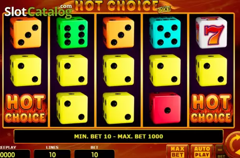 Οθόνη2. Hot Choice Dice Κουλοχέρης
