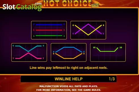Οθόνη7. Hot Choice Dice Κουλοχέρης