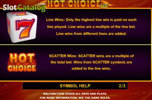 Οθόνη8. Hot Choice Dice Κουλοχέρης