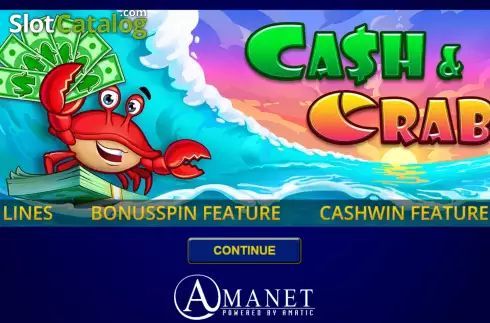 Οθόνη2. Cash & Crab (Amatic Industries) Κουλοχέρης