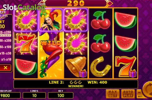 Οθόνη4. Lucky Joker 10 Extra Gifts Κουλοχέρης 