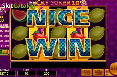 Οθόνη7. Lucky Joker 10 Extra Gifts Κουλοχέρης 
