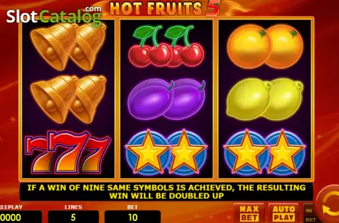 Οθόνη2. Hot Fruits 5 (Amatic Industries) Κουλοχέρης
