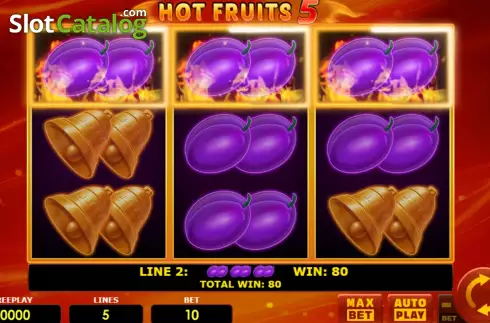 Οθόνη3. Hot Fruits 5 (Amatic Industries) Κουλοχέρης