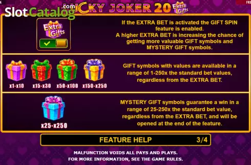 Οθόνη8. Lucky Joker 20 Extra Gifts Κουλοχέρης
