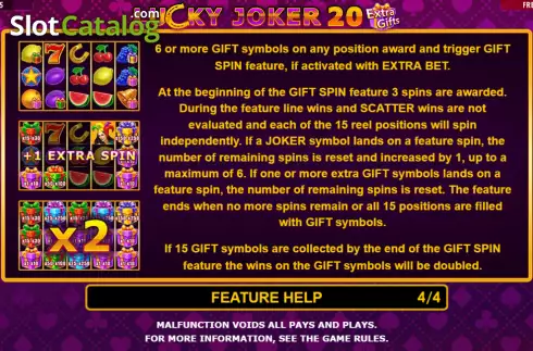 Οθόνη9. Lucky Joker 20 Extra Gifts Κουλοχέρης