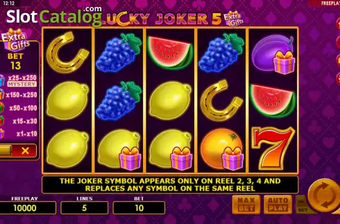 Οθόνη2. Lucky Joker 5 Extra Gifts Κουλοχέρης