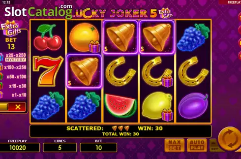 Οθόνη3. Lucky Joker 5 Extra Gifts Κουλοχέρης