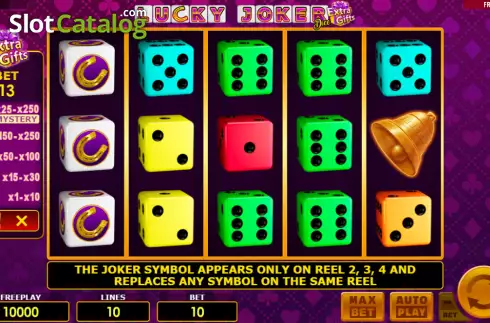 Οθόνη2. Lucky Joker Dice Extra Gifts Κουλοχέρης