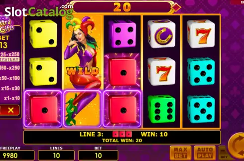 Οθόνη4. Lucky Joker Dice Extra Gifts Κουλοχέρης
