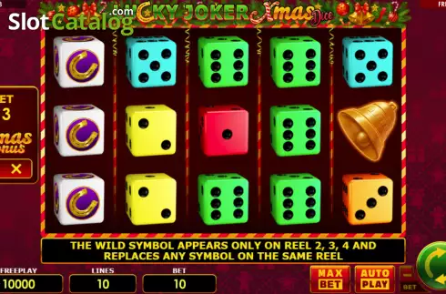 Οθόνη2. Lucky Joker Xmas Dice Κουλοχέρης 
