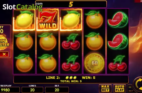 Οθόνη3. Blazing Coins 20 Κουλοχέρης