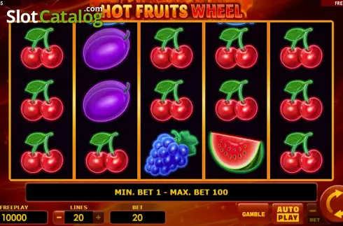Οθόνη2. Hot Fruits Wheel (Amatic Industries) Κουλοχέρης