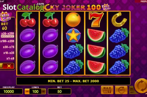 Οθόνη2. Lucky Joker 100 Extra Gifts Κουλοχέρης
