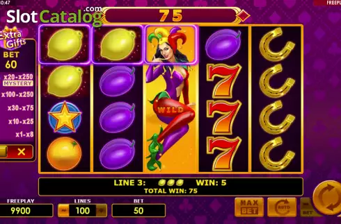 Οθόνη3. Lucky Joker 100 Extra Gifts Κουλοχέρης