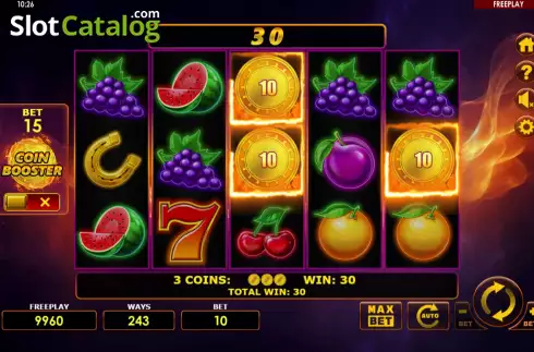 Οθόνη3. Blazing Coins 243 Κουλοχέρης