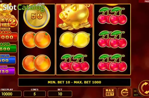 Οθόνη2. Lucky Piggies 2 Hold & Win Κουλοχέρης