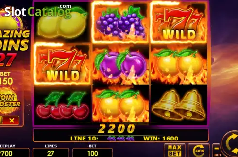 Οθόνη3. Blazing Coins 27 Κουλοχέρης