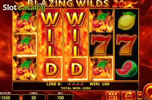 Οθόνη3. Blazing Wilds 20 Κουλοχέρης