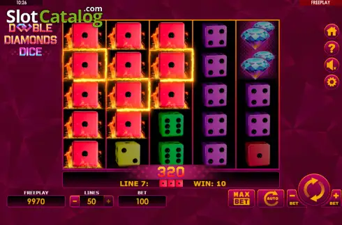 Οθόνη3. Double Diamonds Dice Κουλοχέρης