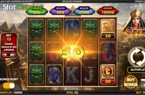Οθόνη3. Cleo Legends of Egypt Κουλοχέρης