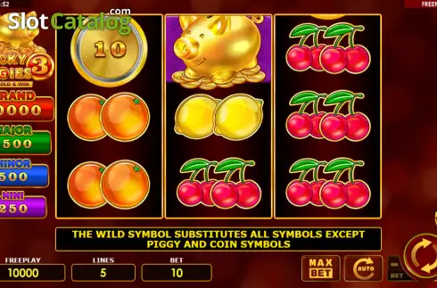 Οθόνη2. Lucky Piggies 3 Κουλοχέρης