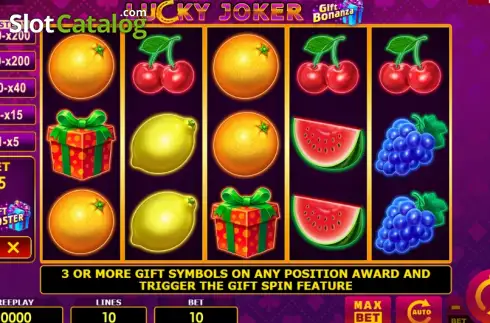 Οθόνη2. Lucky Joker Gift Bonanza Κουλοχέρης