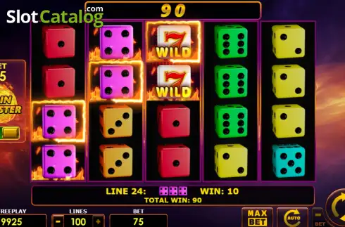 Οθόνη3. Blazing Coins 100 Dice Κουλοχέρης 
