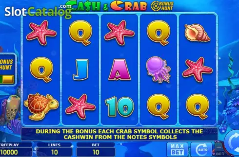 Οθόνη2. Cash & Crab Bonus Hunt Κουλοχέρης